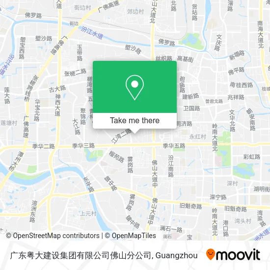 广东粤大建设集团有限公司佛山分公司 map