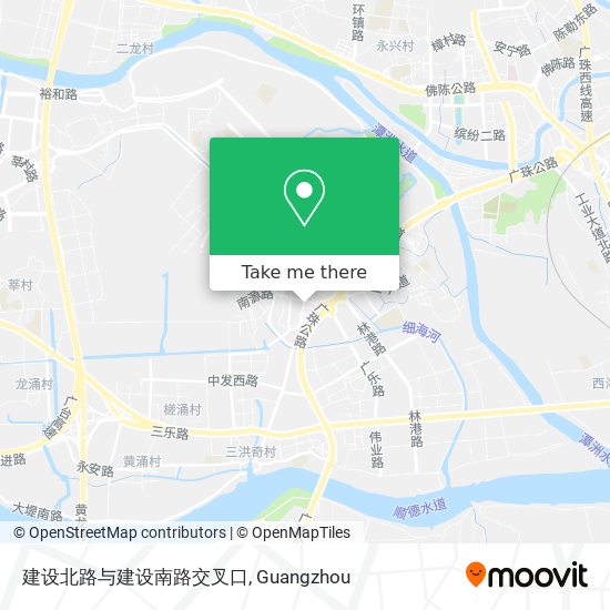建设北路与建设南路交叉口 map