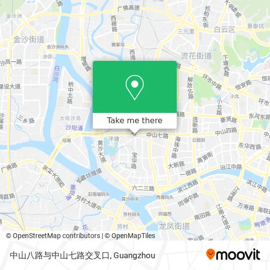 中山八路与中山七路交叉口 map