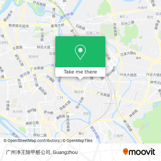 广州净王除甲醛公司 map