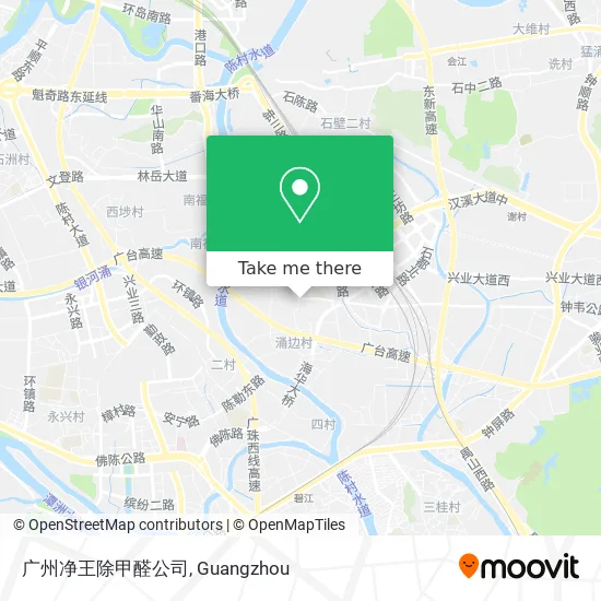广州净王除甲醛公司 map