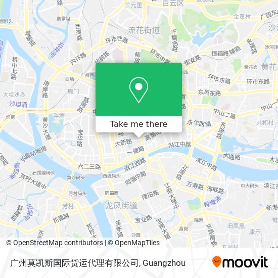 广州莫凯斯国际货运代理有限公司 map