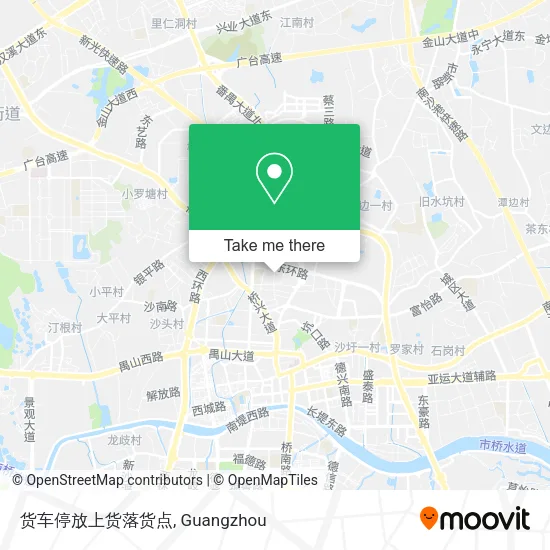 货车停放上货落货点 map