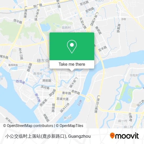 小公交临时上落站(鹿步新路口) map