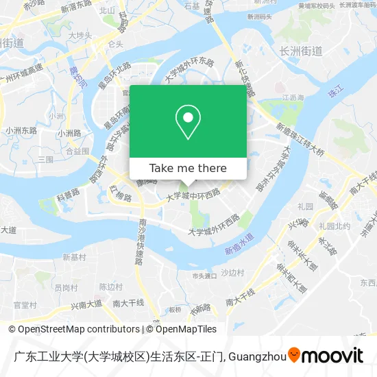 广东工业大学(大学城校区)生活东区-正门 map