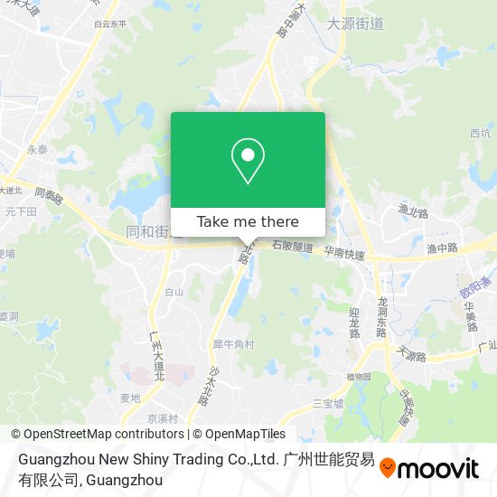Guangzhou New Shiny Trading Co.,Ltd. 广州世能贸易有限公司 map