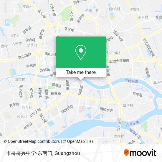 市桥桥兴中学-东南门 map