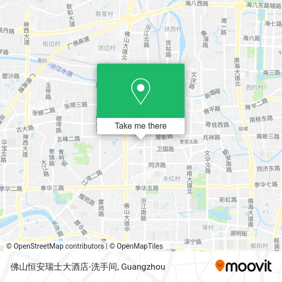 佛山恒安瑞士大酒店-洗手间 map