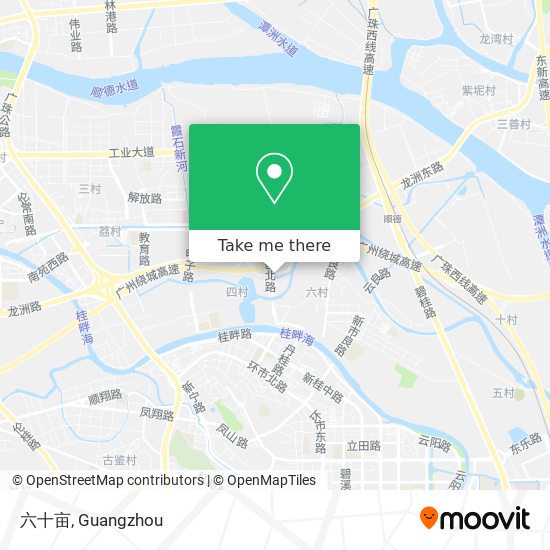 六十亩 map