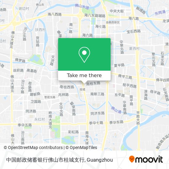 中国邮政储蓄银行佛山市桂城支行 map