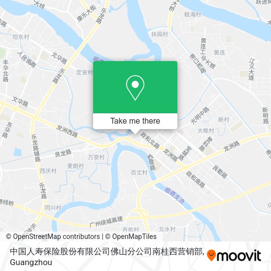 中国人寿保险股份有限公司佛山分公司南桂西营销部 map