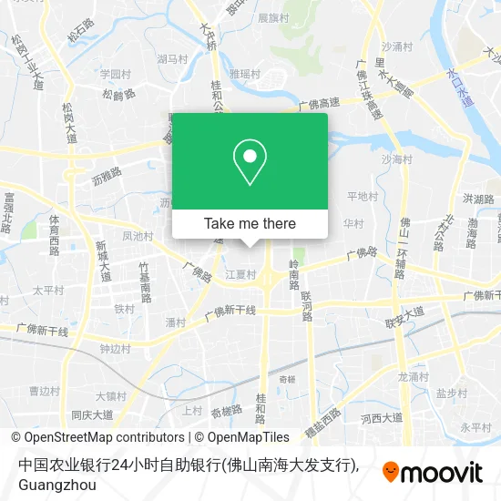 中国农业银行24小时自助银行(佛山南海大发支行) map