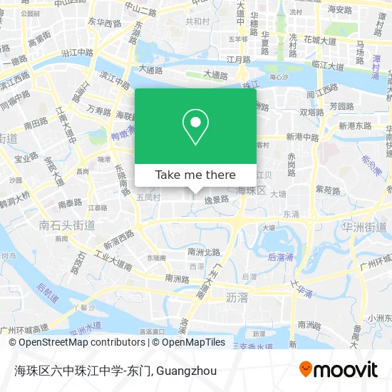 海珠区六中珠江中学-东门 map