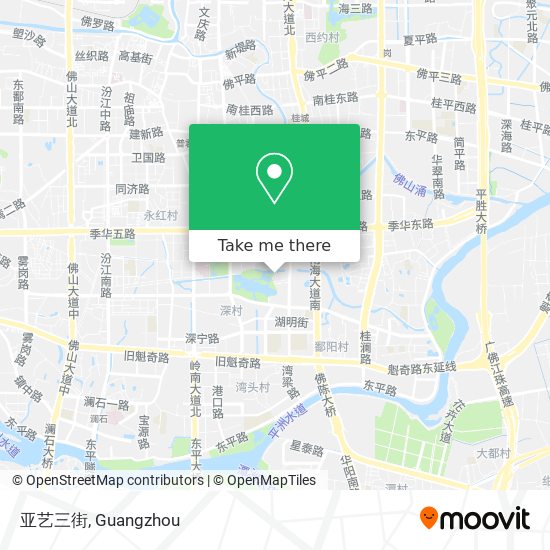 亚艺三街 map