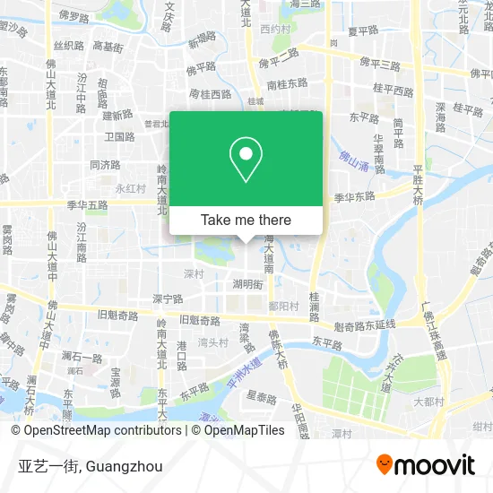 亚艺一街 map