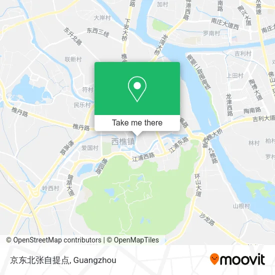 京东北张自提点 map