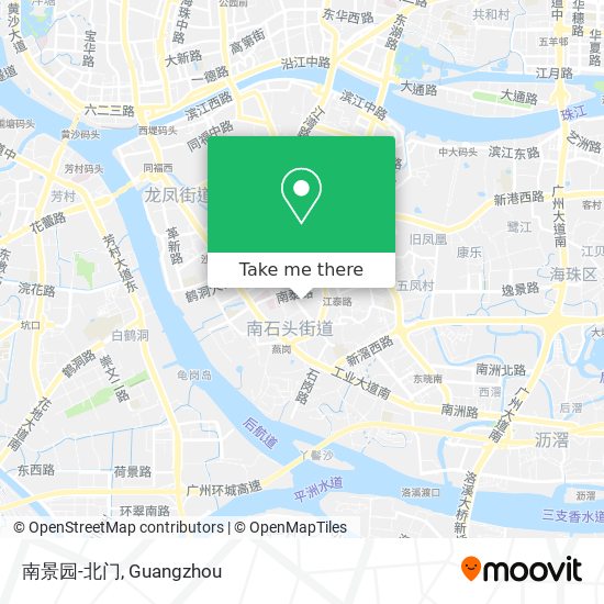 南景园-北门 map
