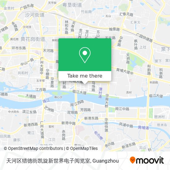 天河区猎德街凯旋新世界电子阅览室 map