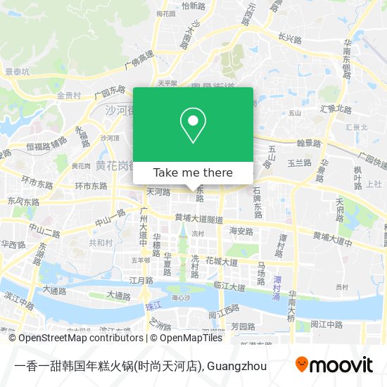 一香一甜韩国年糕火锅(时尚天河店) map