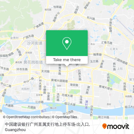 中国建设银行广州直属支行地上停车场-出入口 map