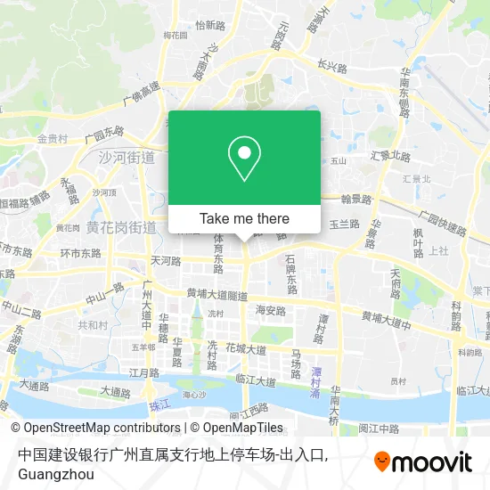 中国建设银行广州直属支行地上停车场-出入口 map