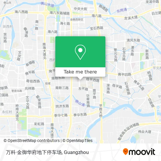 万科·金御华府地下停车场 map
