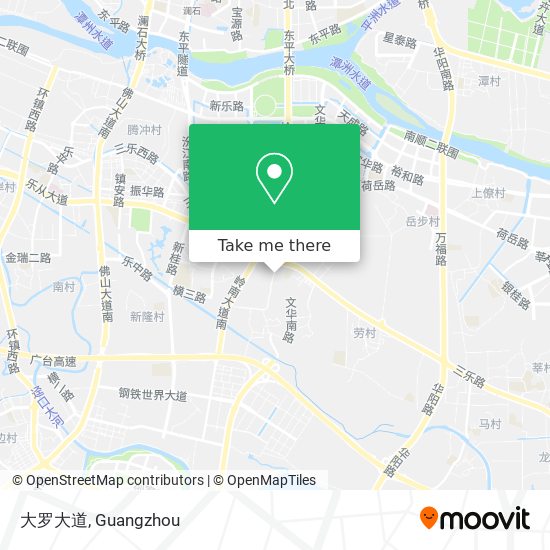 大罗大道 map