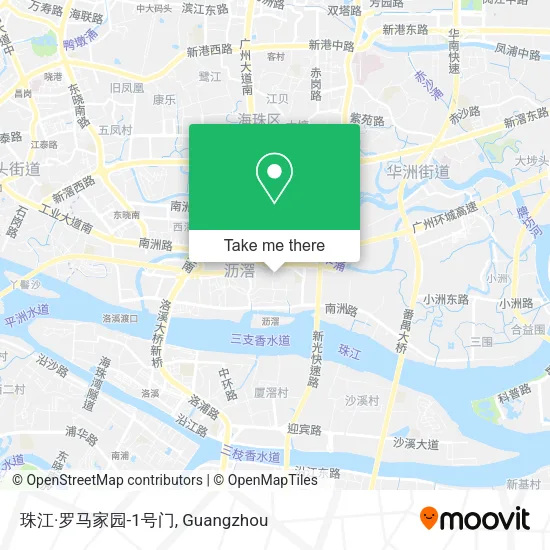 珠江·罗马家园-1号门 map
