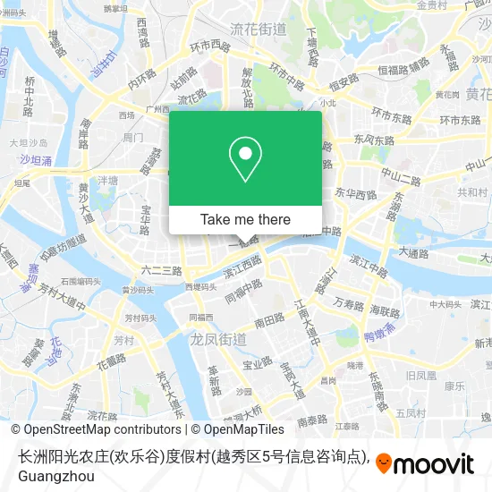 长洲阳光农庄(欢乐谷)度假村(越秀区5号信息咨询点) map