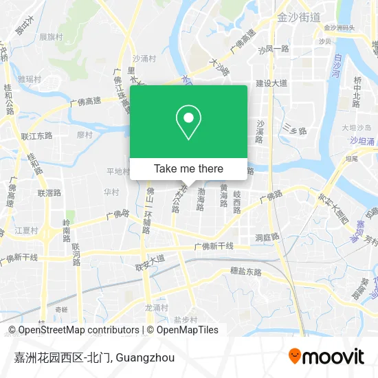 嘉洲花园西区-北门 map