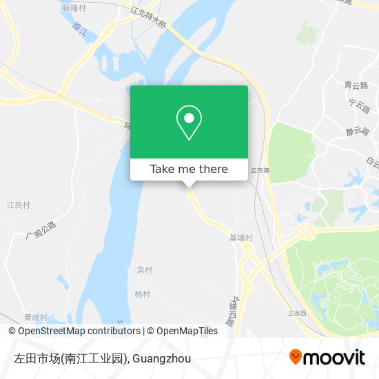 左田市场(南江工业园) map