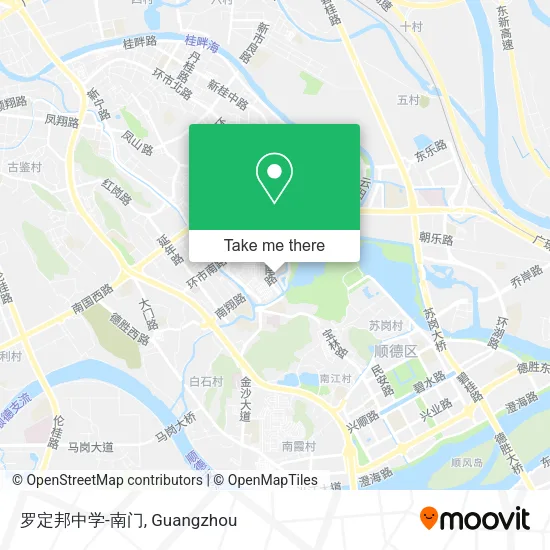 罗定邦中学-南门 map
