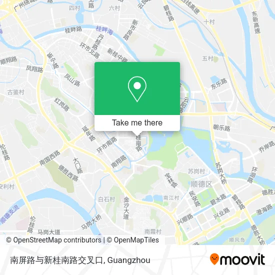 南屏路与新桂南路交叉口 map