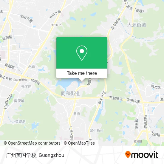 广州英国学校 map