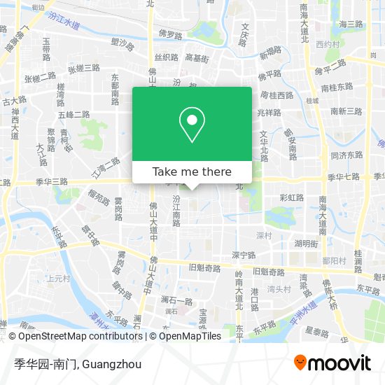 季华园-南门 map
