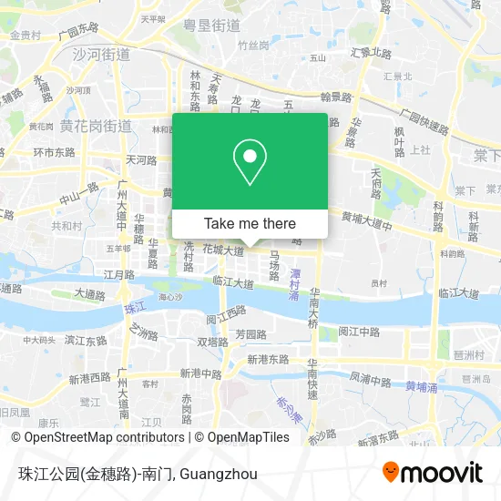珠江公园(金穗路)-南门 map