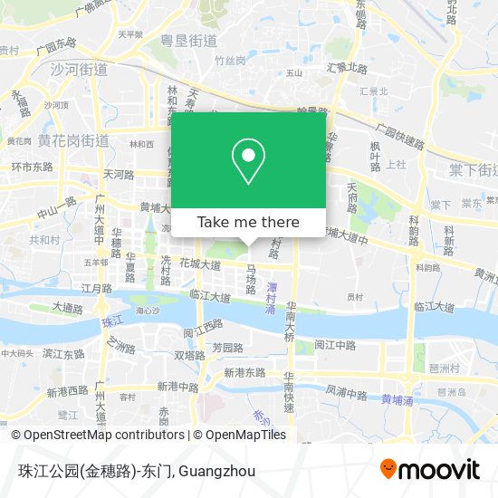 珠江公园(金穗路)-东门 map