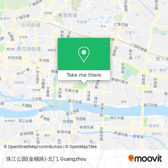 珠江公园(金穗路)-北门 map