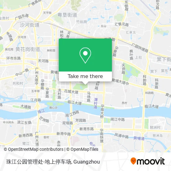 珠江公园管理处-地上停车场 map