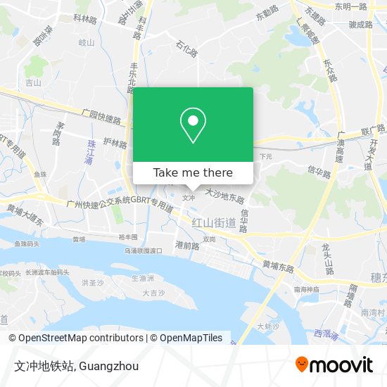 文冲地铁站 map