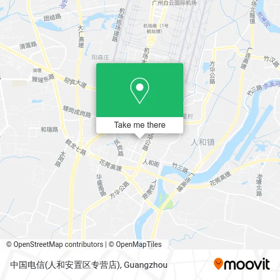 中国电信(人和安置区专营店) map