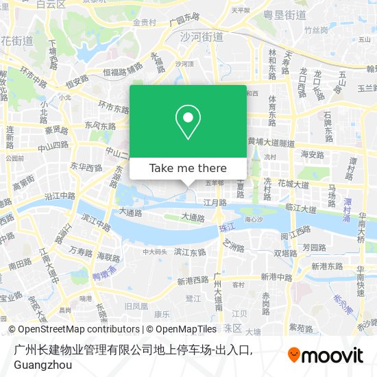 广州长建物业管理有限公司地上停车场-出入口 map