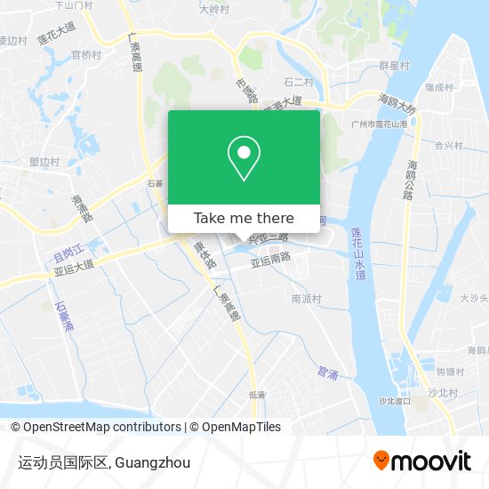 运动员国际区 map