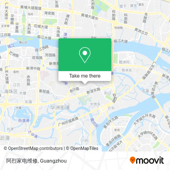 阿烈家电维修 map