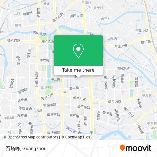 百塔峰 map