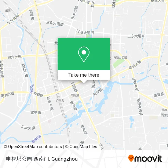 电视塔公园-西南门 map