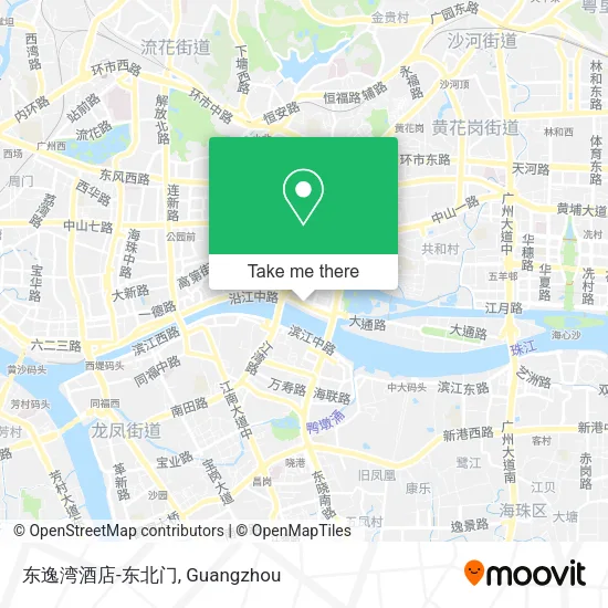 东逸湾酒店-东北门 map