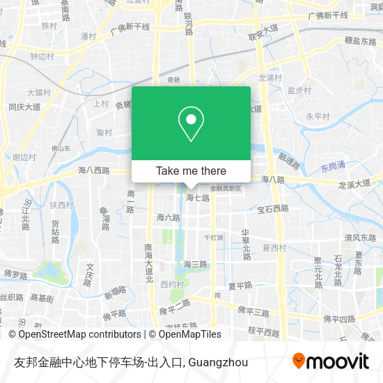 友邦金融中心地下停车场-出入口 map