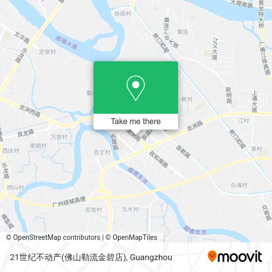 21世纪不动产(佛山勒流金碧店) map