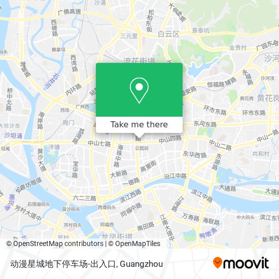 动漫星城地下停车场-出入口 map